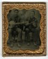 Banjo and Violin Players Tintype