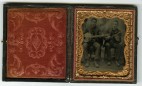Banjo and Violin Players Tintype
