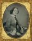 Half-plate daguerreotype of woman